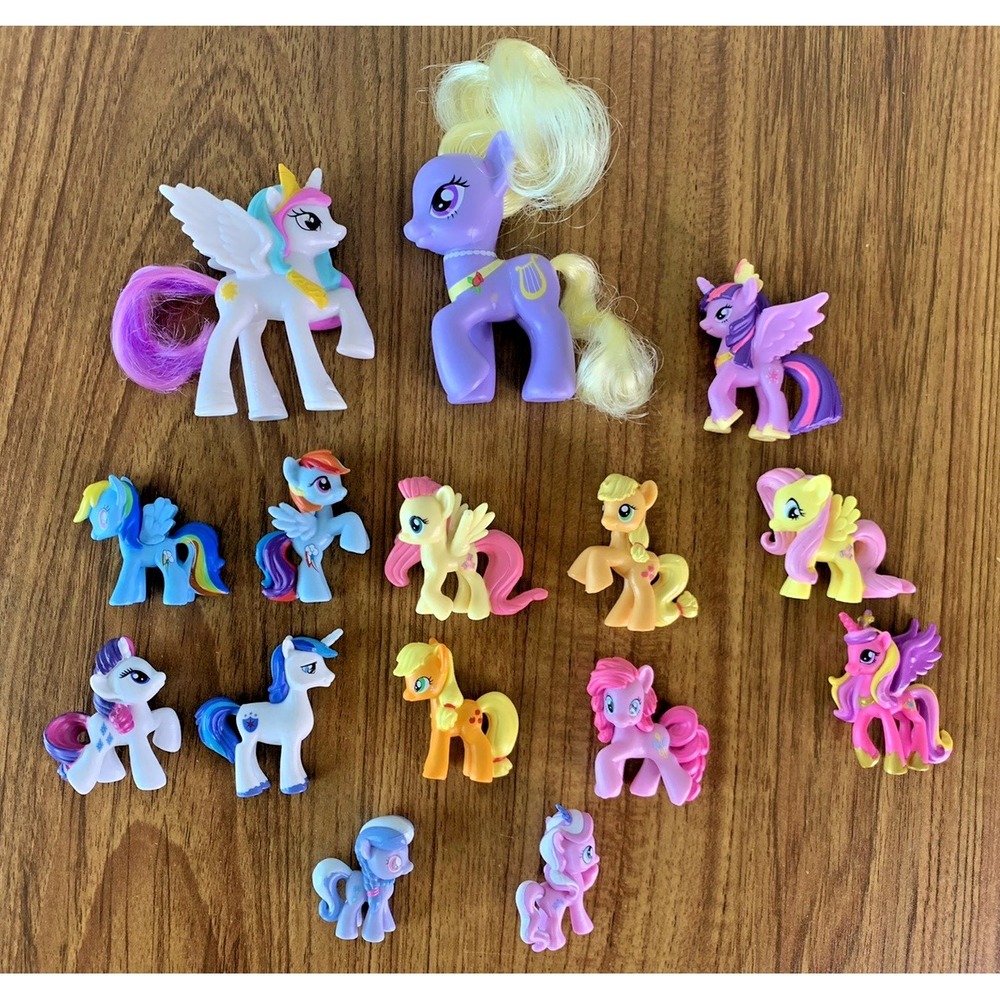 MLP My Little Pony Lot Of 15 Ponies Hasbro Pony Lyrica Lilac Princess Celestia